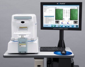 Microscopio speculare – apparecchiatura per determinare in vivo il numero di cellule endoteliali della cornea
