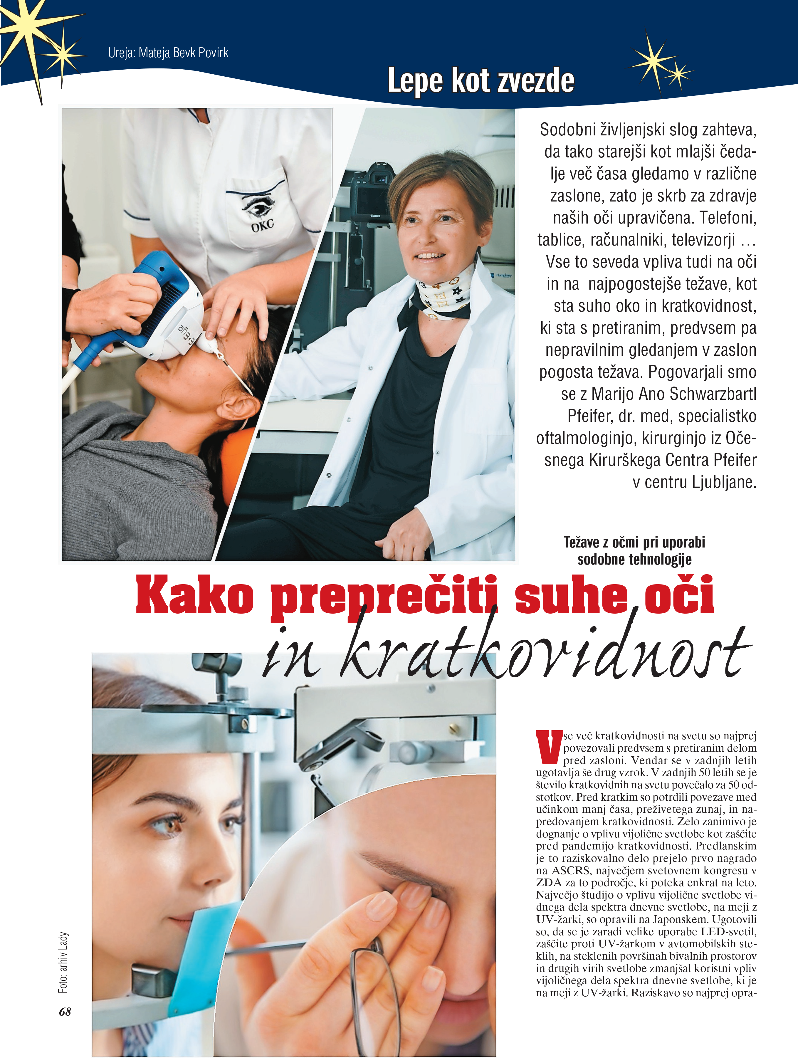 Revija Lady - Kako preprečiti suhe oči in kratkovidnost